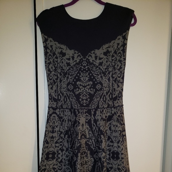 NWOT PURPLE & GREY SWEATER DRESS - Picture 1 of 3